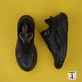 Trend Adımlar Siyah Kalın Tabanlı Memory Foam Unisex Sneaker thumbnail 7