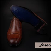 Fosco Taba Hakiki Deri Bağcıksız Klasik Ayakkabı - 6