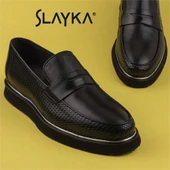 Slayka Siyah Spectacular Erkek Eva Taban Klasik Ayakkabı thumbnail 8