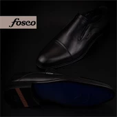 Fosco Siyah Hakiki Deri Bağcıksız Klasik Ayakkabı - 6
