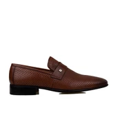 Fosco Taba Bağcıksız Lazer Baskılı Erkek Klasik Ayakkabı thumbnail 1