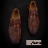 Fosco Taba Bağcıksız Lazer Baskılı Erkek Klasik Ayakkabı thumbnail 6