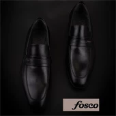 Fosco Siyah Kesik Burun Neolit Taban Bağcıksız Klasik Ayakkabı thumbnail 6