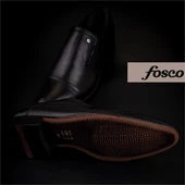 Fosco Siyah Hakiki Deri Neolit Özel Üretim Klasik Ayakkabı thumbnail 6