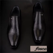 Fosco Siyah Hakiki Deri Neolit Özel Üretim Klasik Ayakkabı thumbnail 5