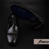 Fosco Siyah Kesik Burun Neolit Taban Bağcıklı Klasik Ayakkabı - 8