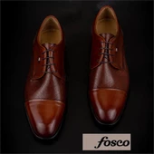 Fosco Taba Hakiki Deri Bağcıklı Lazer Kesim Klasik Ayakkabı thumbnail 5