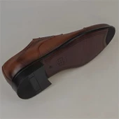 M2S Taba Lazer İşlemeli Hakiki Deri Erkek Klasik Ayakkabı thumbnail 6