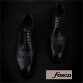 Fosco Siyah Lazer Kesim Neolit Erkek Klasik Ayakkabı thumbnail 6