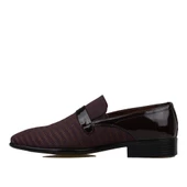 Fosco Kahverengi Saten Üzeri Rugan İşlemeli Erkek Klasik Ayakkabı thumbnail 3