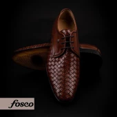 Fosco Taba Hakiki Deri Özel Üretim Örgülü Klasik Ayakkabı - 7