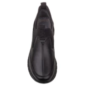 M2S Siyah Hakiki Deri Lastikli Mevsimlik Casual Ayakkabı thumbnail 4