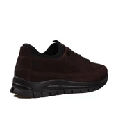 M2S Kahverengi Hakiki Nubuk Deri Erkek Lastikli Günlük Ayakkabı thumbnail 4