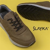 Slayka Haki Brand Nubuk Deri Comfort Casual Erkek Ayakkabı thumbnail 6