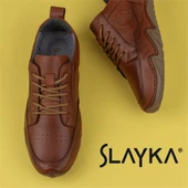 Slayka Taba Rollo Two Hakiki Deri Gündelik Ayakkabı - 7