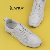 Slayka Beyaz Rollo Two Hakiki Deri Gündelik Ayakkabı - 5