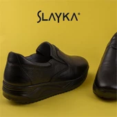 Slayka Siyah Hanni Erkek Dolgu Topuk Lastikli Comfort Ayakkabı - 7