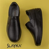 Slayka Siyah Hanni Erkek Dolgu Topuk Lastikli Comfort Ayakkabı - 5