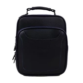 Slayka Lacivert Büyük Boy Deri Erkek El Çantası - 2