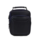 Slayka Lacivert Orta Boy Deri Erkek El Çantası - 2