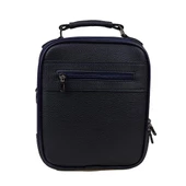 Slayka Lacivert Büyük Boy Deri Erkek El Çantası - 4