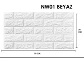 Renkli Duvarlar Kendinden Yapışkanlı Panel 70X38 Cm 0,26 M2 Duvar Kağıdı Dokulu - 10