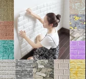 Renkli Duvarlar Kendinden Yapışkanlı Panel 70X38 Cm 0,26 M2 Duvar Kağıdı Dokulu - 1