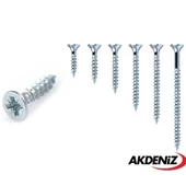 Akdeniz Sunta Vidası 3,5x50 Çinko 5 Paket 2500 Adet - 1