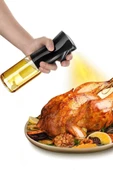 Çok Amaçlı Cam Şişe Püskürtmeli Dağıtıcı Spreyli Yağdanlık Limonluk Sirke Sosluk Cam Şişe - 3