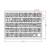 8 Gr. Polikarbon Harf Çikolata Kalıbı - 221 thumbnail 2