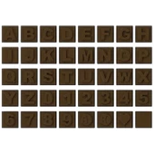 8 Gr. Polikarbon Harf Çikolata Kalıbı - 221 thumbnail 1