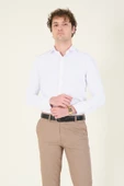 Erkek Slim Fit Gömlek Beyaz - 5