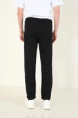 Erkek Duble Paça Jogger Pantolon Siyah - 6