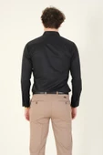 Erkek Slim Fit Gömlek Siyah - 5