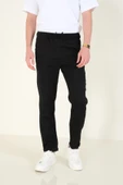 Erkek Duble Paça Jogger Pantolon Siyah - 4