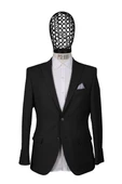 Slim Fit Antrasit Rengi Ceket - 1