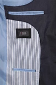 Slim Fit Pamuklu Gri Takım Elbise - 4