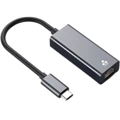 Polham Süper Hızlı 2.5 Gbps Type C To Rj45 Dönüştürücü, Gösterge Işıklı USB To Rj45 Ethernet Lan Port Adaptör - 1