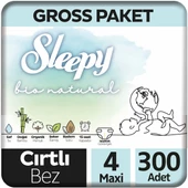 Sleepy Bio Natural Bebek Bezi 4 Beden Gross Paket 100x3 300 Adet thumbnail 1