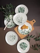 Tabak Evi Porselen Hoja Verde Pebble Pasta Takımı 19x21cm 6 Parça - 2