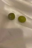 Doğaltaş Zebercet Olivin Peridot taşı Enerji Taşı Bereket Kalp Çakra 2 Adet - 5