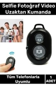 Özel Üretim Bluetooth Tüm Telefonlarla Uyumlu Kolay Selfie Fotoğraf Video Çekme Uzaktan Kumanda - 1