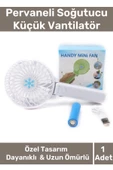 Cep Boyu Usb Şarjlı 3 Kademeli Sessiz Taşınabilir Mini Fan Pervaneli Soğutucu Küçük Vantilatör thumbnail 1