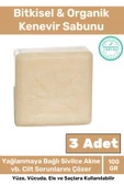 Özel Üretim %100 Doğal Güzel Kokulu El Yüz Saç Vücut Cilt Orijinal Kenevir Sabunu - 3 Adet thumbnail 1