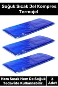 Premium Soğutucu Tekrar Kullanılabilir Soğuk Sıcak Jel Kompres Termojel Buz Paketi 3 Adet - 1