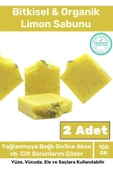 Özel Üretim %100 Doğal Güzel Kokulu El Yüz Saç Vücut Cilt Orijinal Limon Sabunu - 2 Adet thumbnail 1