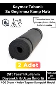 Premium Su Geçirmez Konforlu Taşıma Askılı Çift Taraflı Zemin Çadır Uyku Kamp Matı Yer Minderi 10mm - 1