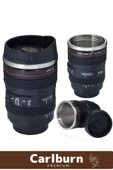 Paslanmaz Çelik Objektif Görünümlü Sevgili Hediye İlginç Lens Kupa Çelik Kahve Çay Termos Mug Bardak - 7