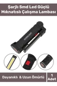 Premium Seri 3 Modlu Beyaz Gün Işığı Mıknatıslı Şarjlı Smd Led Güçlü Mıknatıslı Çalışma Lambası - 1