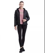 Skechers W Capitone Hooded Jacket S212001-001 Kadın Günlük Mont - 4